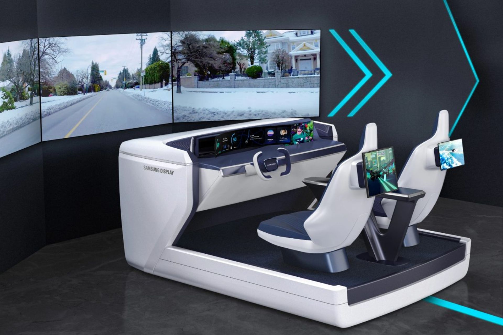 نمایشگر سامسونگ Digital Cockpit برای خودروهای خودران آینده