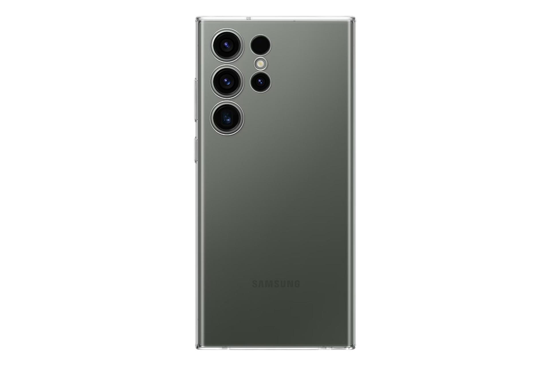 قاب گوشی سامسونگ Samsung EF-QS918 For Samsung Galaxy S23 Ultra نمای پشت روی گوشی