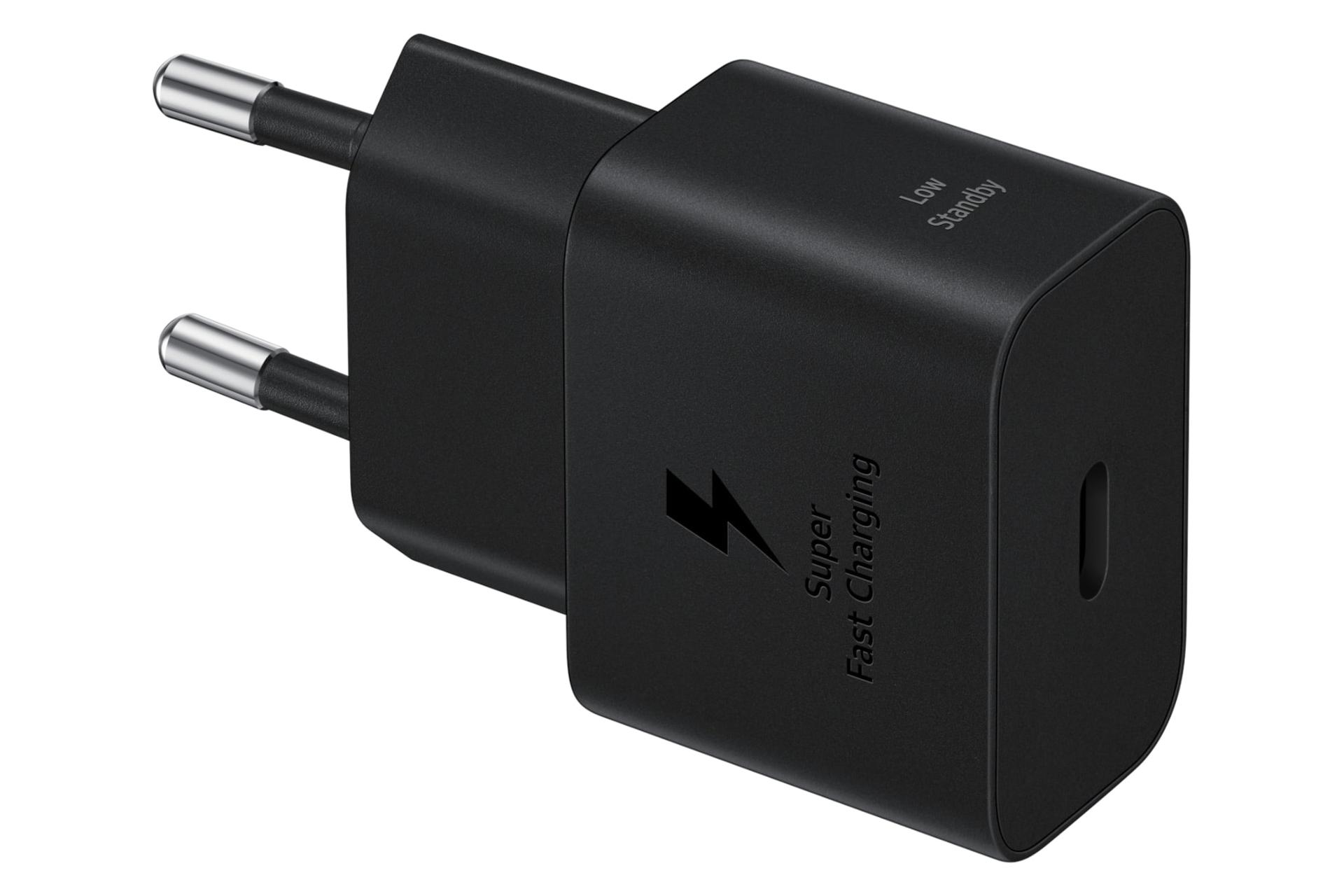 شارژر سامسونگ Samsung EP-T2510NBEGGB مشکی از نمای کناری