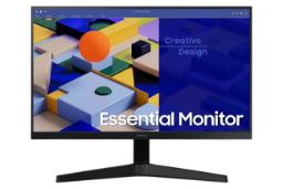 نمای جلو و لوگوی مانیتور سامسونگ 24 اینچ مدل Essential Monitor S3 S31C LS24C310EAEXXS