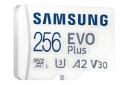 نمای کناری کارت حافظه سامسونگ Samsung EVO Plus A2 V30 microSDXC Class 10 UHS-I U3 256GB
