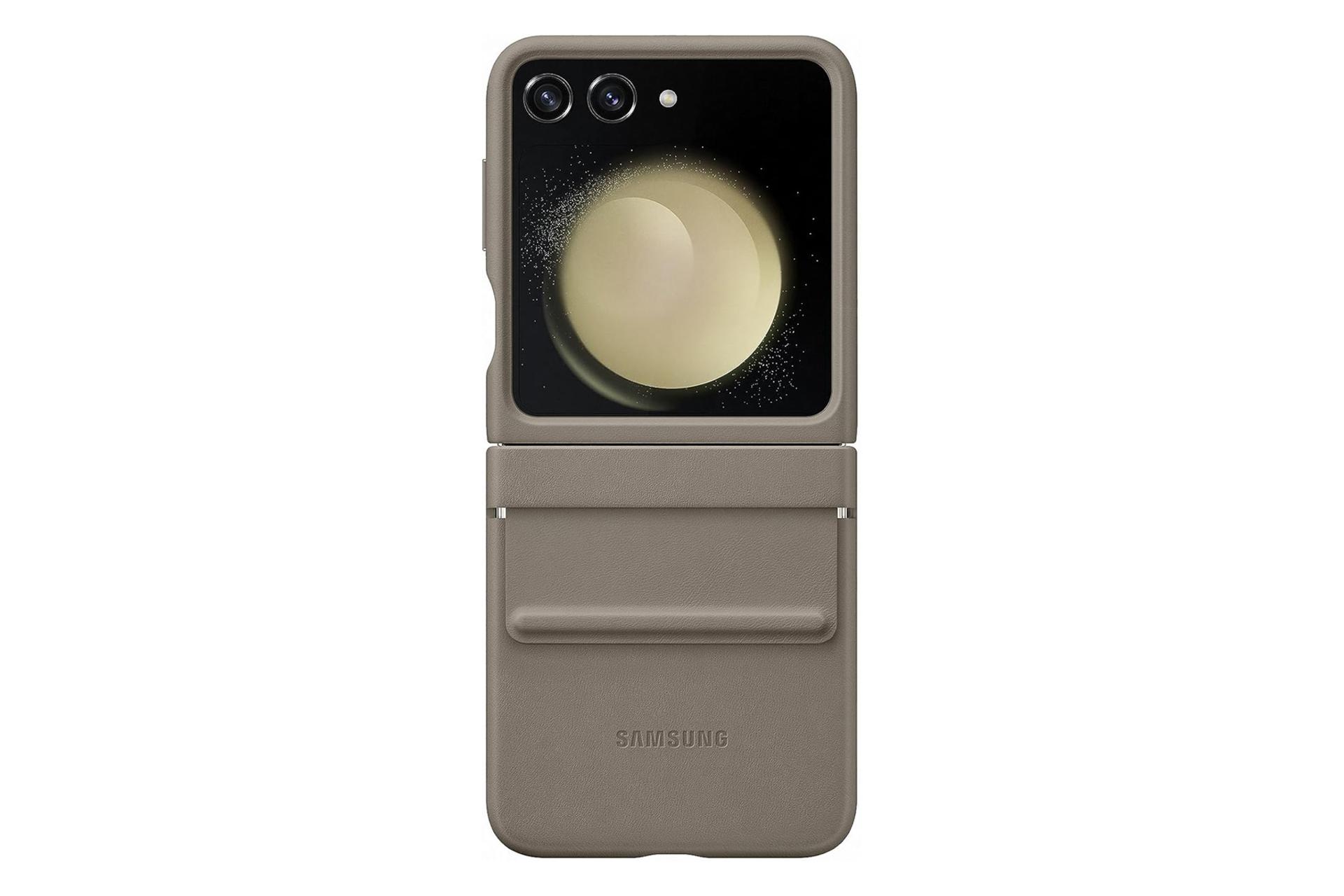 قاب گوشی سامسونگ Samsung Flap Eco-Leather For Samsung Galaxy Z Flip5 نمای پشت