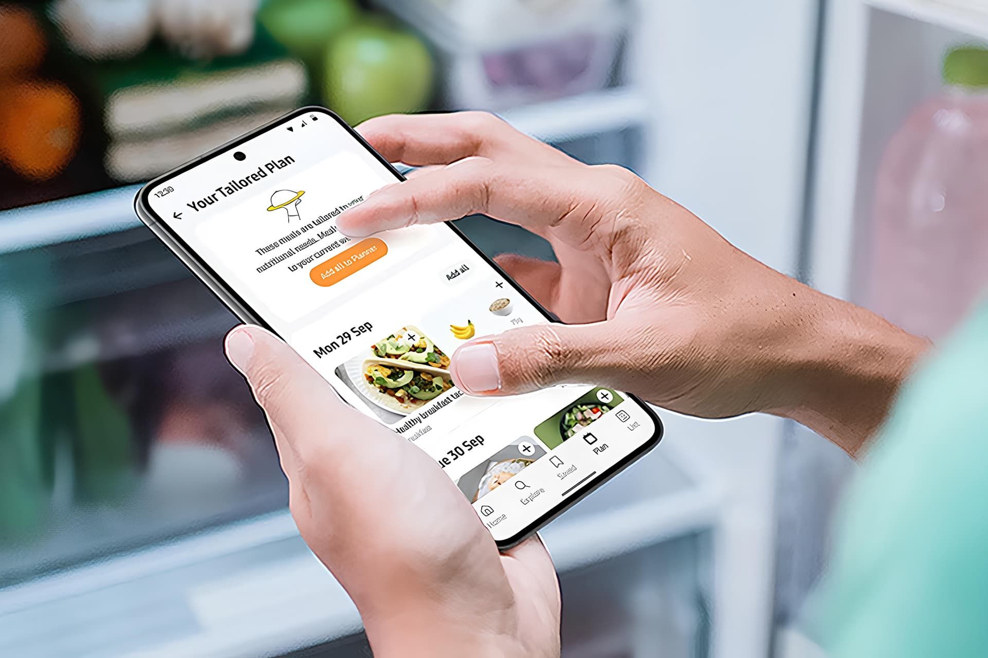 سامسونگ فود / Samsung Food روی گوشی در دست