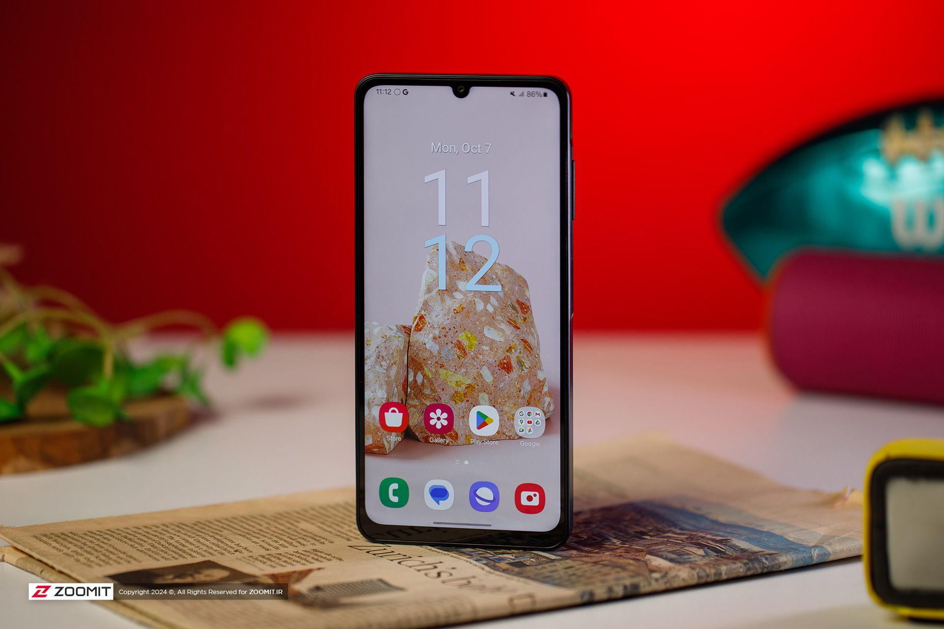 نمای جلوی نمایشگر گلکسی A06