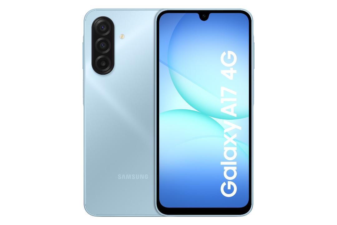 پنل جلو و پشت گوشی موبایل گلکسی A17 سامسونگ 4G آبی روشن / Samsung Galaxy A17 4G