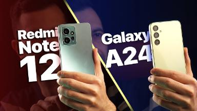 کاور ویدئو مقایسه گلکسی A24 سامسونگ 4G و گوشی ردمی نوت 12 شیائومی 4G / Samsung Galaxy A24 4G vs Xiaomi Redmi Note 12 4G