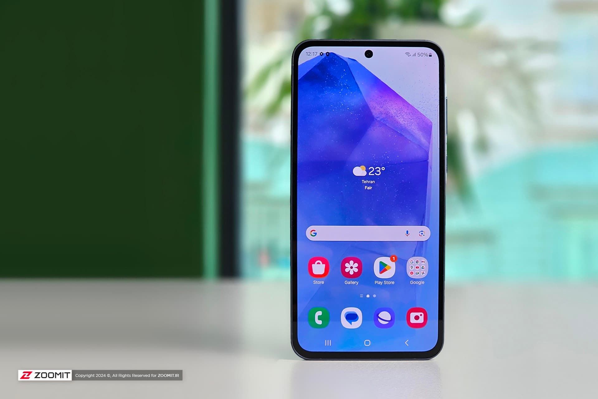 گلکسی A55 سامسونگ از نمای جلو