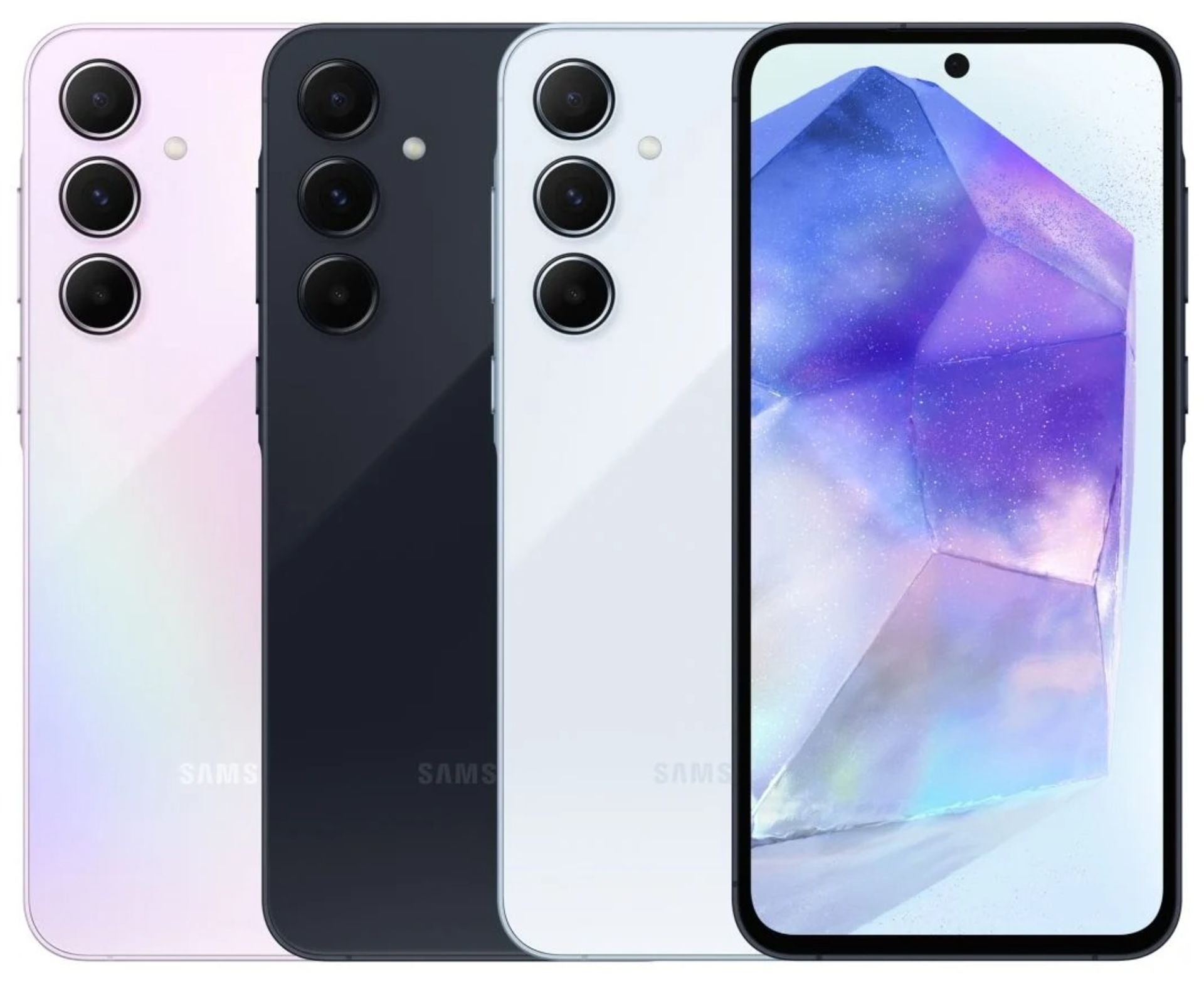 رندر‌های رسمی گلکسی A55 به همراه رنگ‌بندی