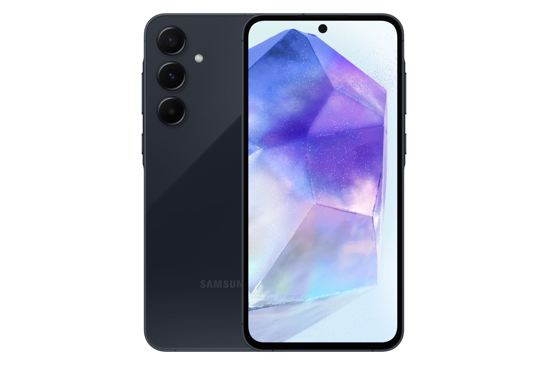 پنل جلو و پشت گوشی موبایل گلکسی A55 سامسونگ سرمه ای تیره / Samsung Galaxy A55