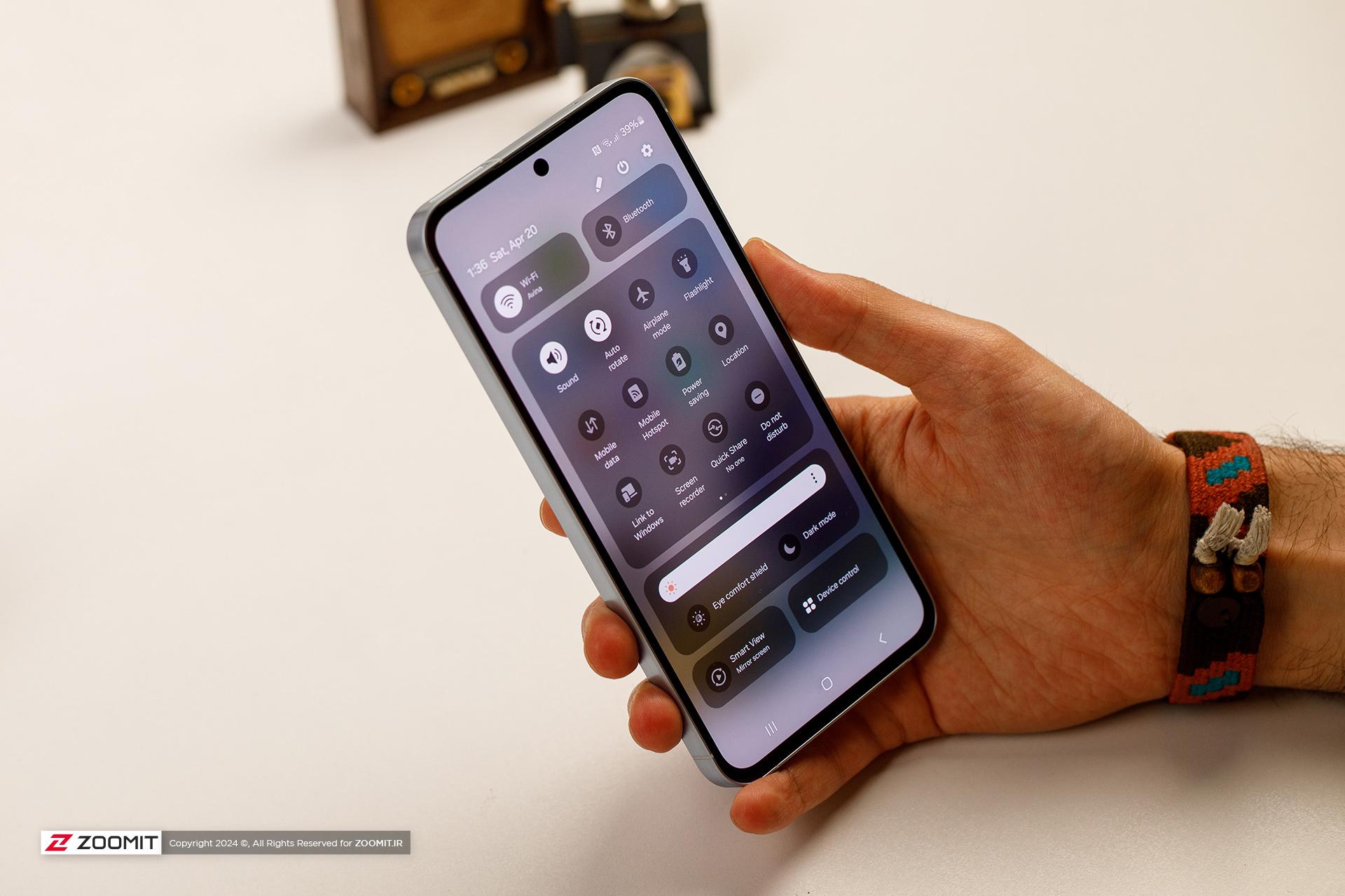 رابط کاربری One UI روی گلکسی A55