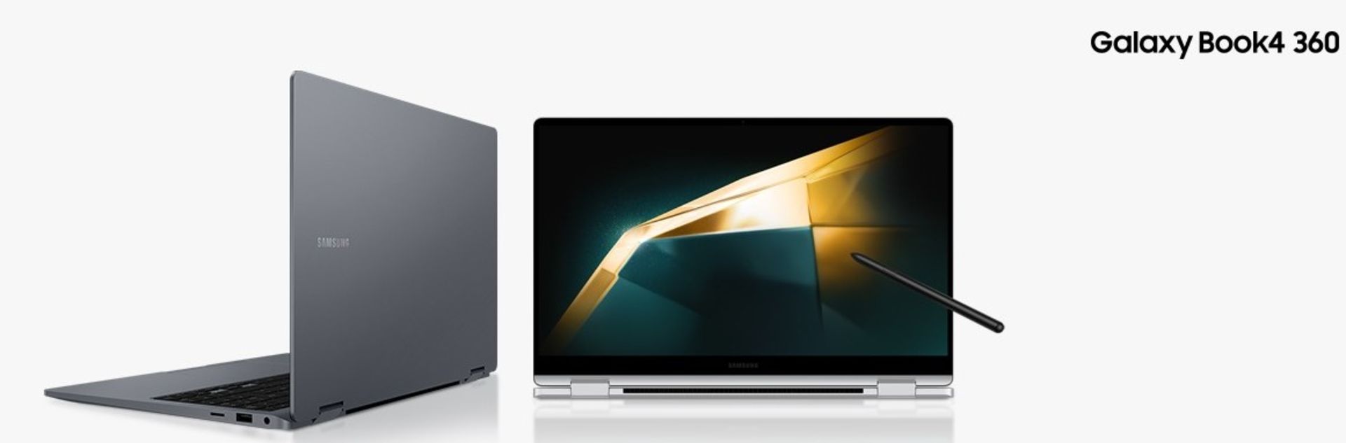 نمای جلو و عقب لپ‌تاپ گلکسی لوک ۴ ۳۶۰ سامسونگ