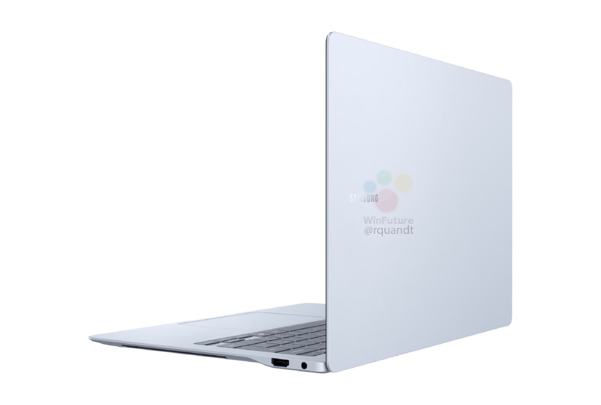 نمای پشت لپ‌تاپ سامسونگ گلکسی بوک ۴ اج 