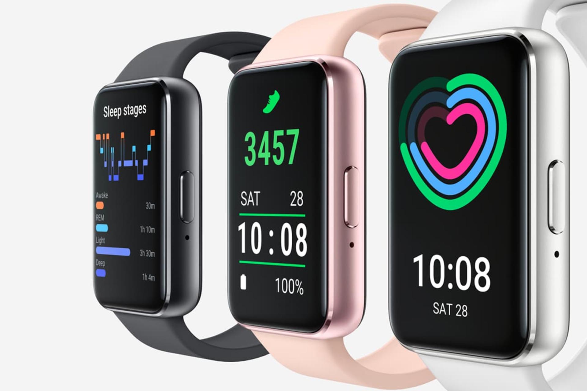 رنگ بندی گلکسی فیت ۳ سامسونگ / Galaxy Fit 3 نمای جلو