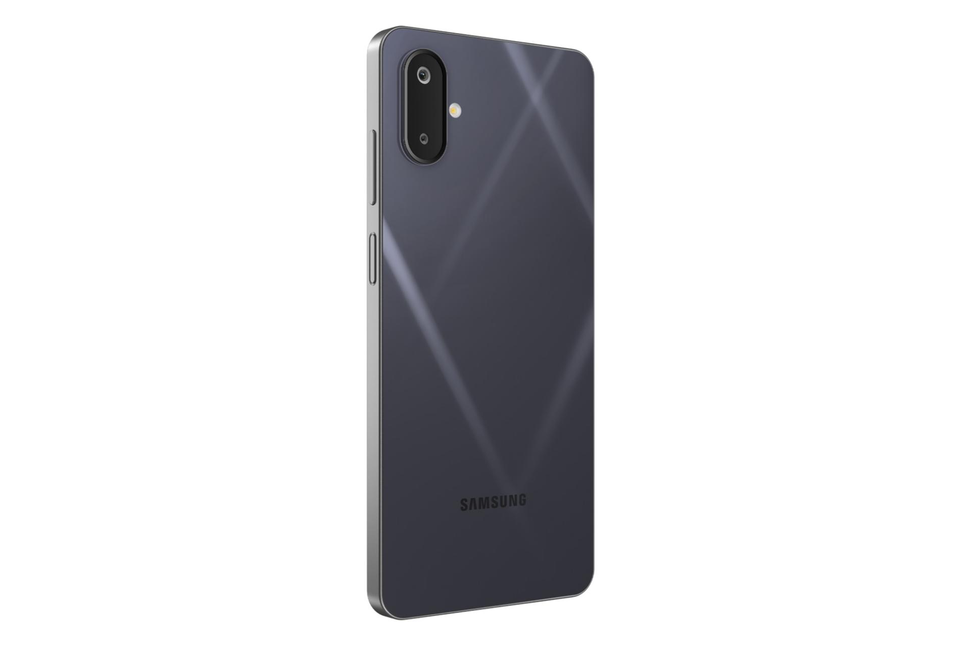 سمت چپ پنل پشت گوشی موبایل گلکسی M06 سامسونگ مشکی / Samsung Galaxy M06