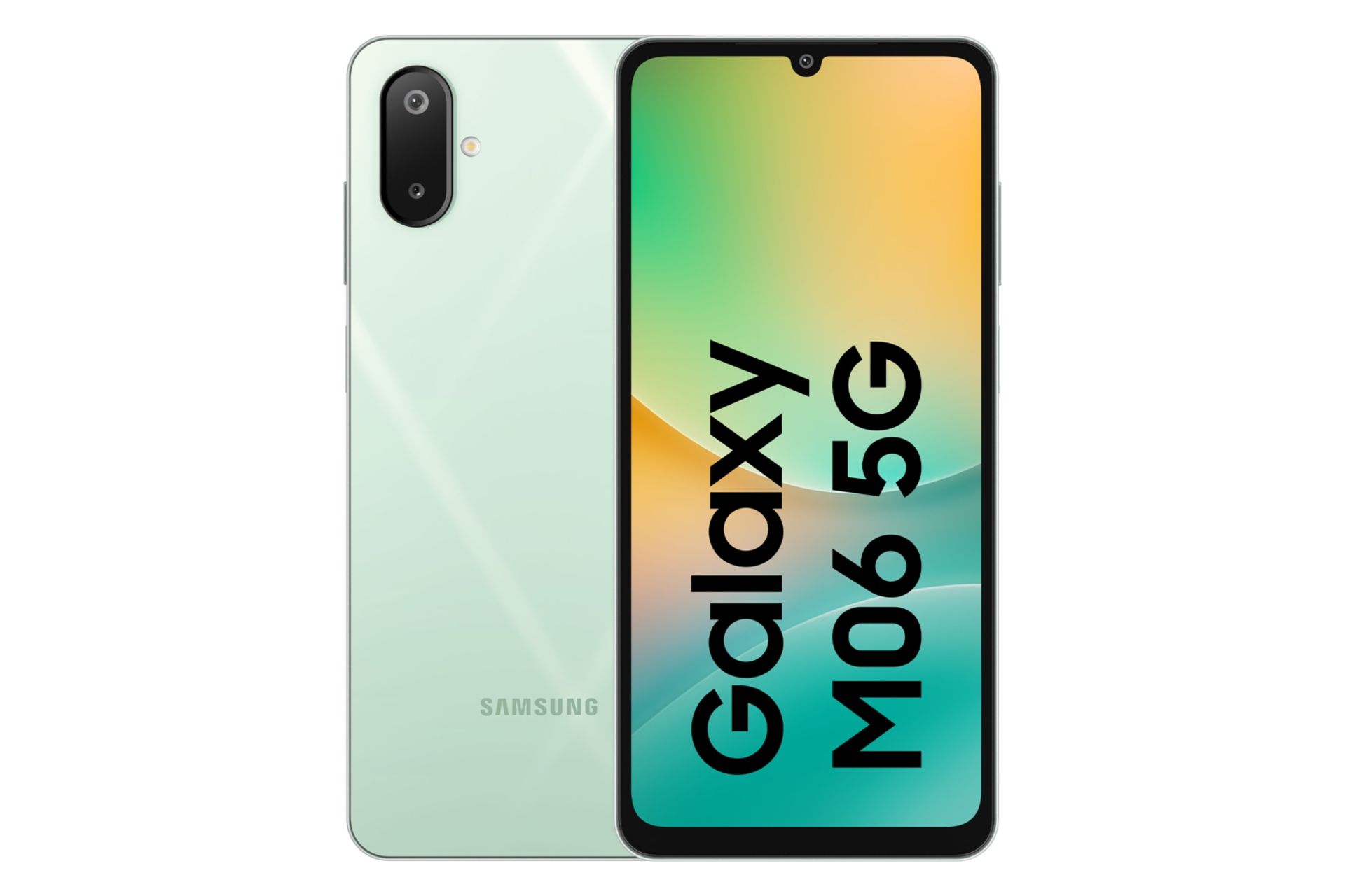 پنل جلو و پشت گوشی موبایل گلکسی M06 سامسونگ سبز روشن / Samsung Galaxy M06
