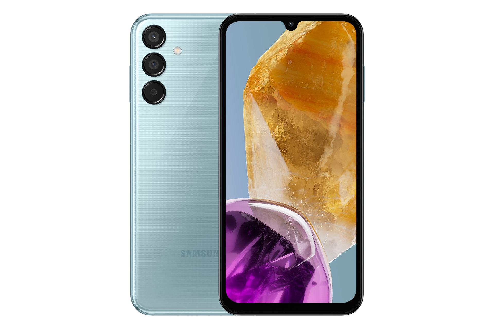 پنل جلو و پشت گوشی موبایل گلکسی M15 سامسونگ آبی روشن / Samsung Galaxy M15