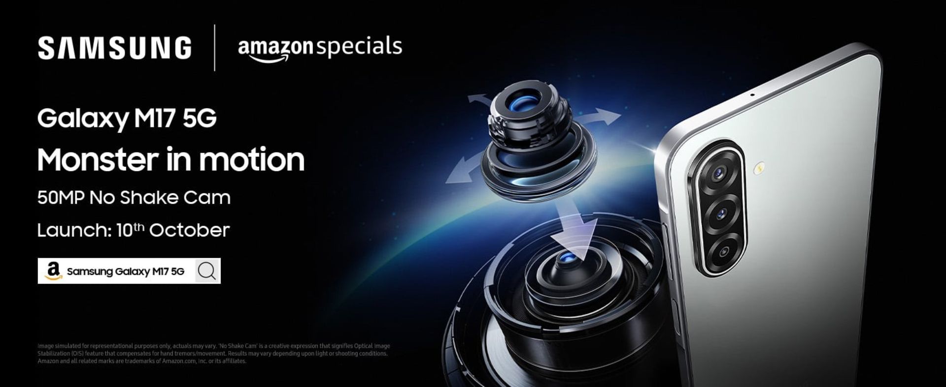 دوربین گلکسی M17 5G در پوستر رسمی