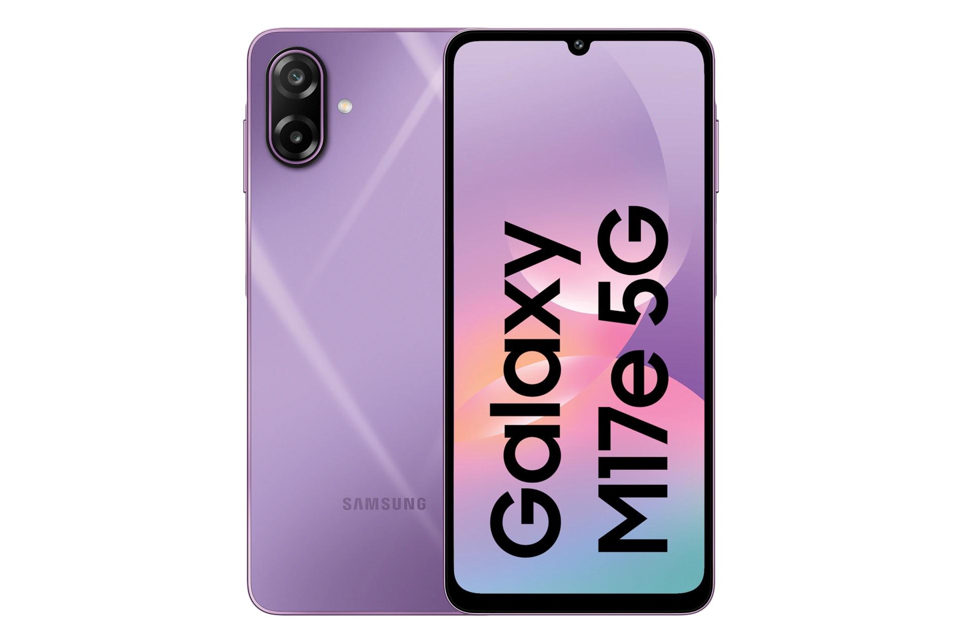 پنل جلو و پشت گوشی موبایل گلکسی M17e سامسونگ 5G بنفش / Samsung Galaxy M17e 5G