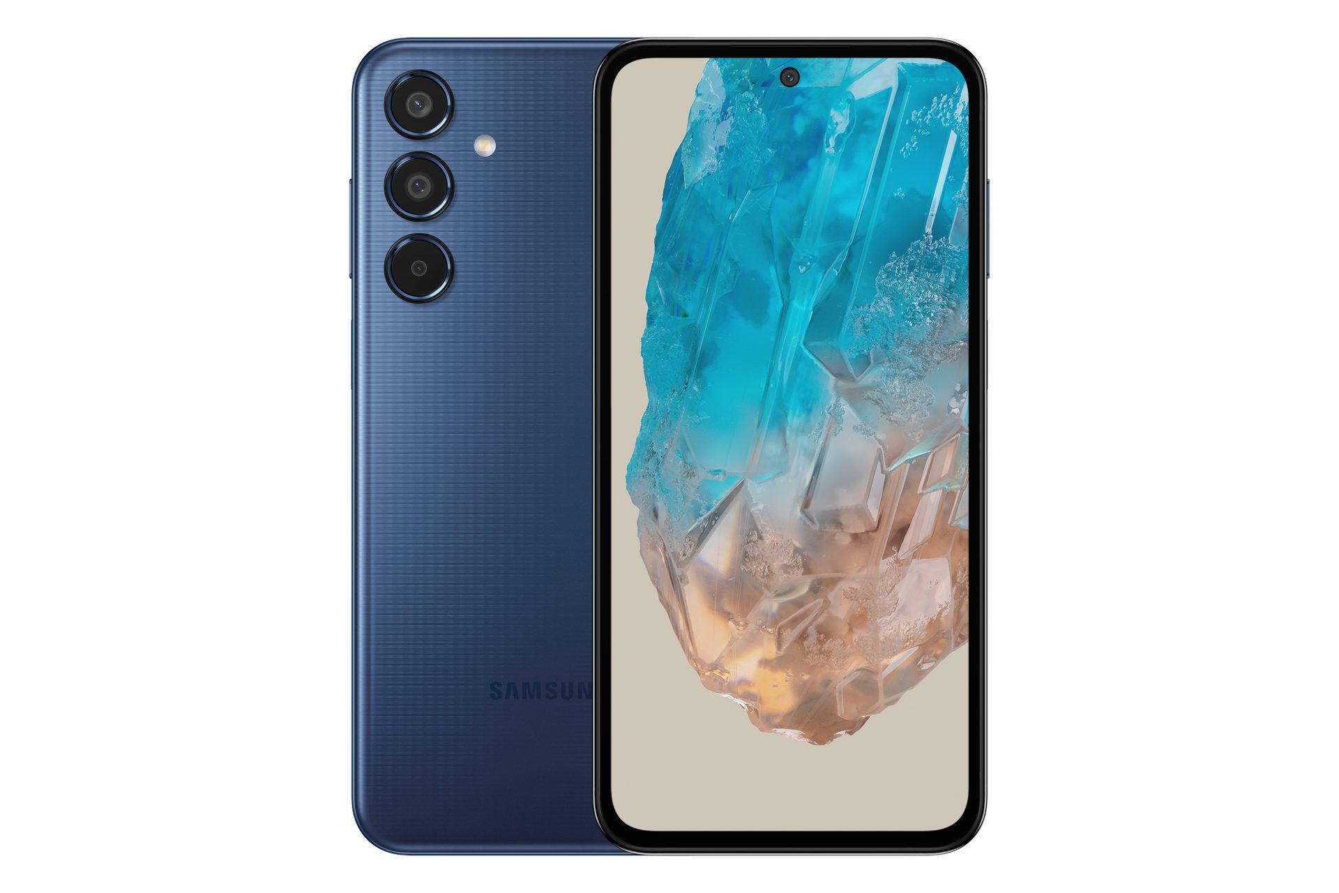 پنل جلو و پشت گوشی موبایل گلکسی M35 سامسونگ آبی تیره / Samsung Galaxy M35