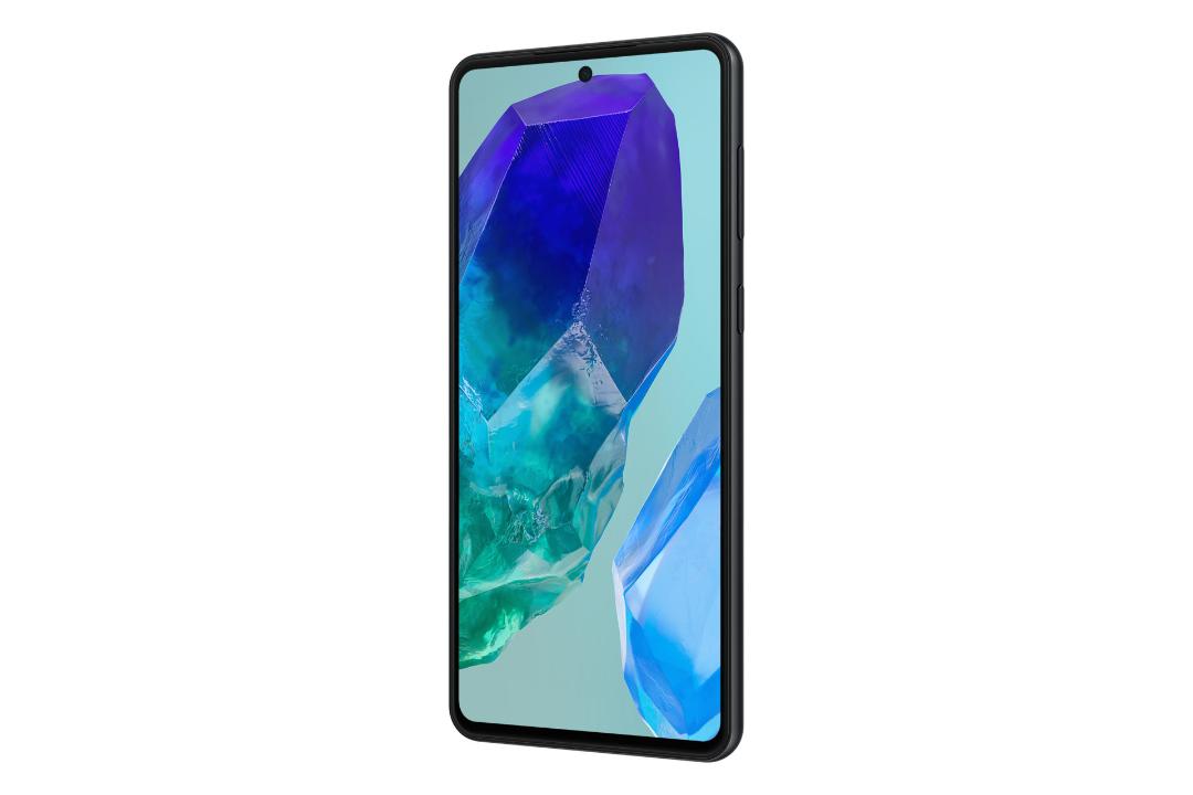 سمت راست پنل جلوی گوشی موبایل گلکسی M55 سامسونگ آبی تیره / Samsung Galaxy M55