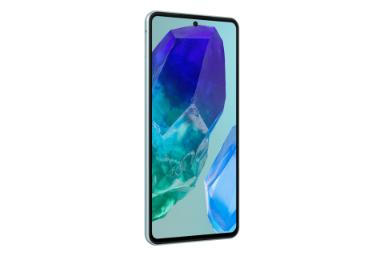 سمت چپ پنل جلوی گوشی موبایل گلکسی M55 سامسونگ سبز روشن / Samsung Galaxy M55