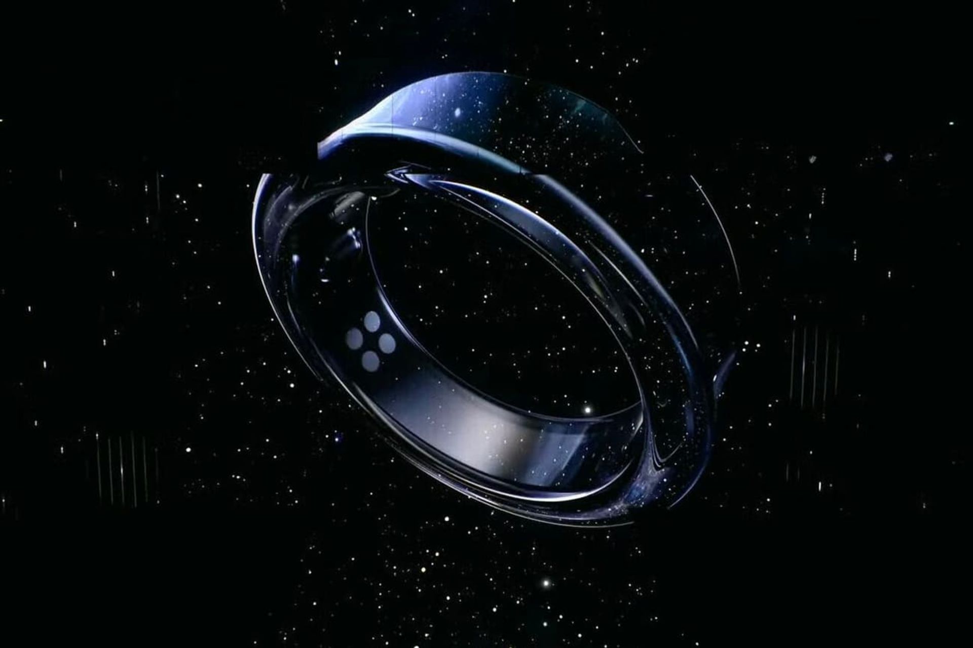 گلکسی رینگ سامسونگ / Galaxy Ring رندر رسمی نمای جلو تاریک