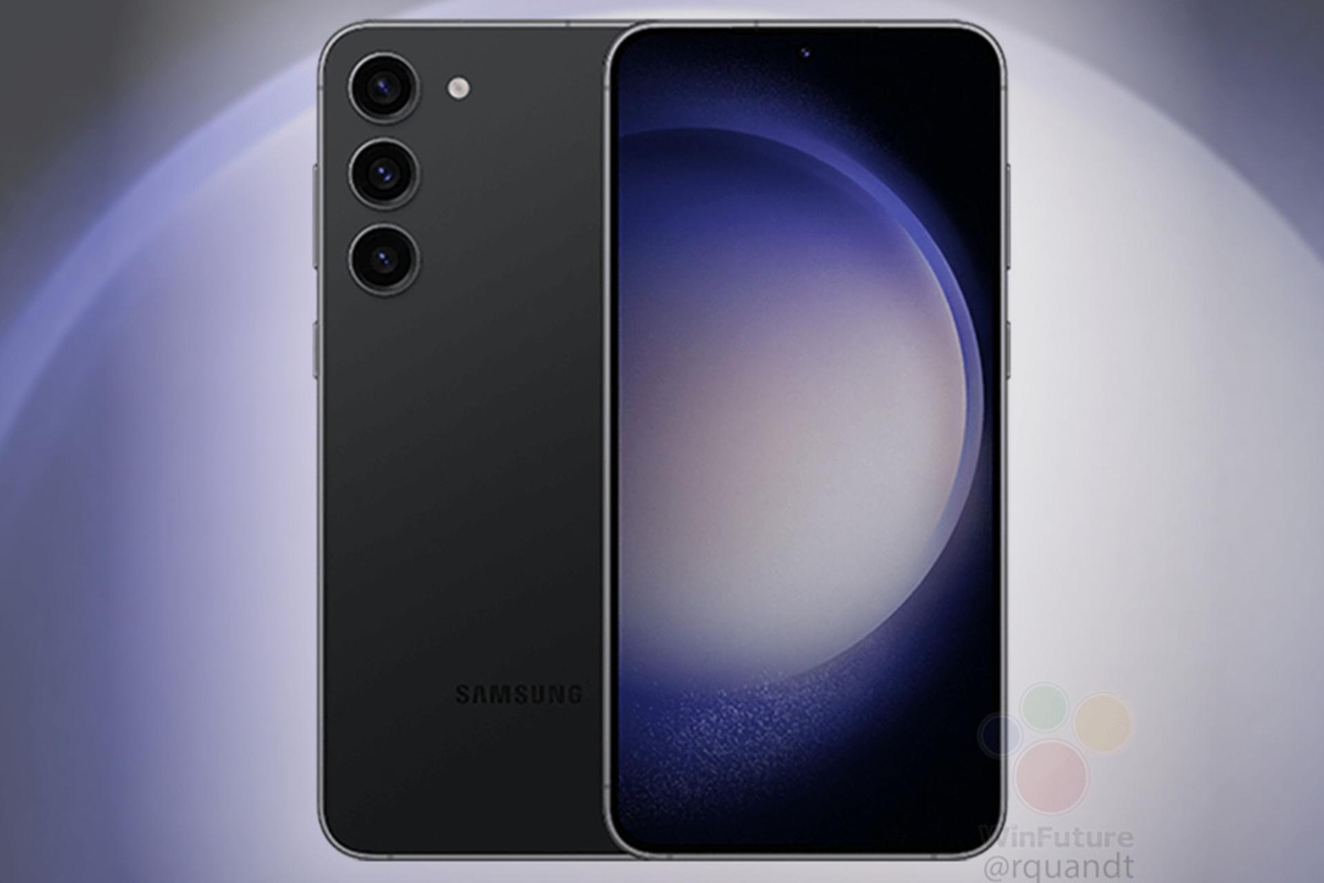 اولین تصویر بازاریابی گلکسی اس ۲۳ سامسونگ در رنگ Phantom Black