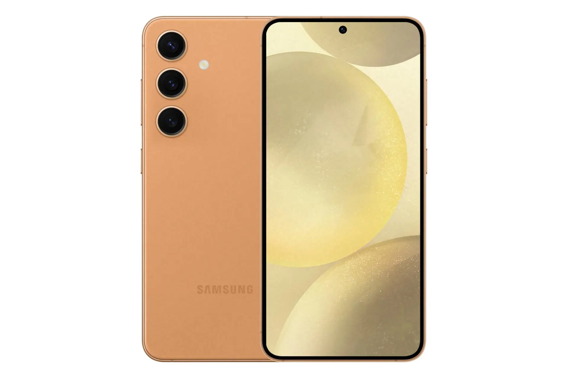 پنل جلو و پشت گوشی موبایل گلکسی اس 24 سامسونگ نارنجی / Samsung Galaxy S24
