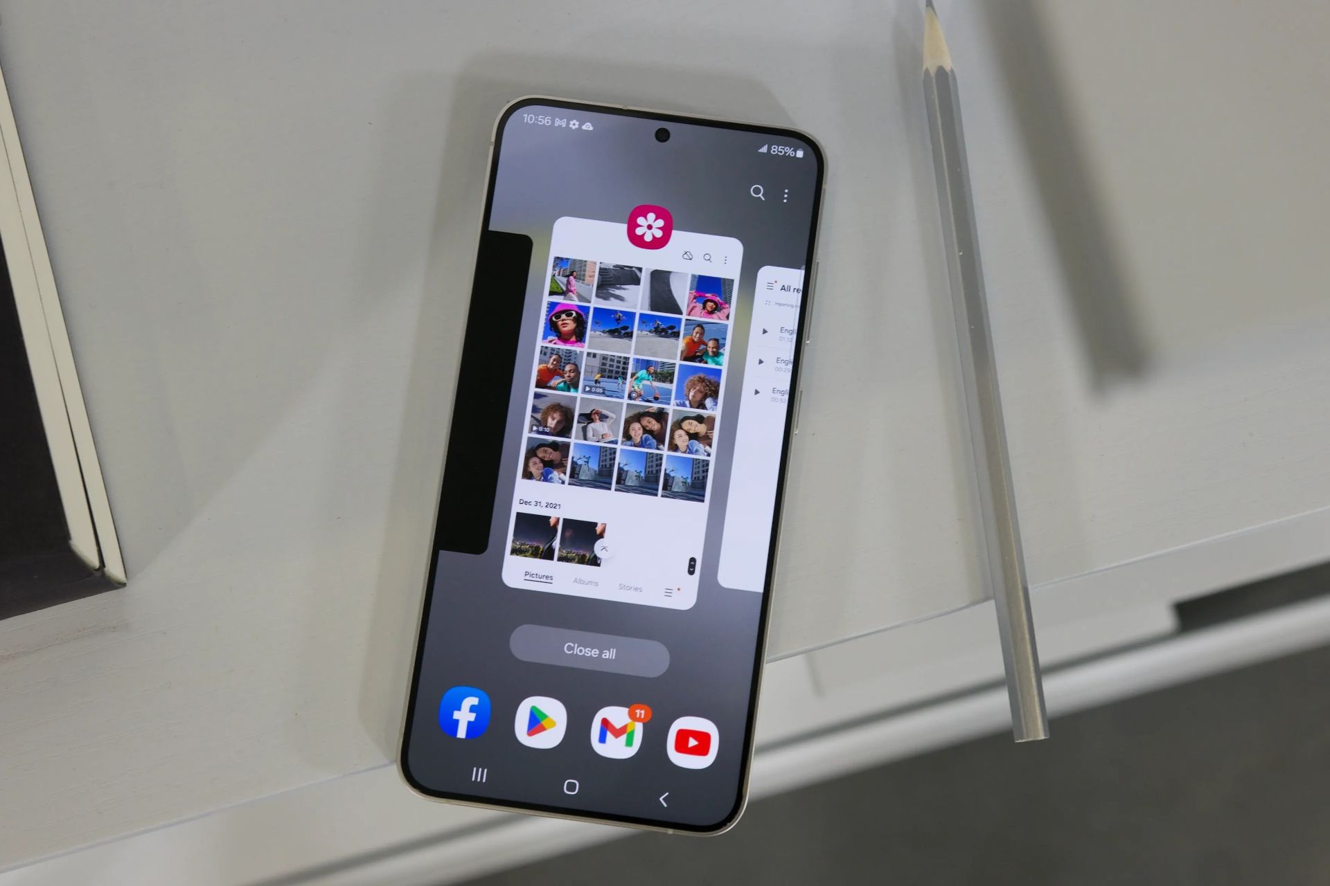 صفحه اصلی one ui 6.1 در گوشی گلکسی s24