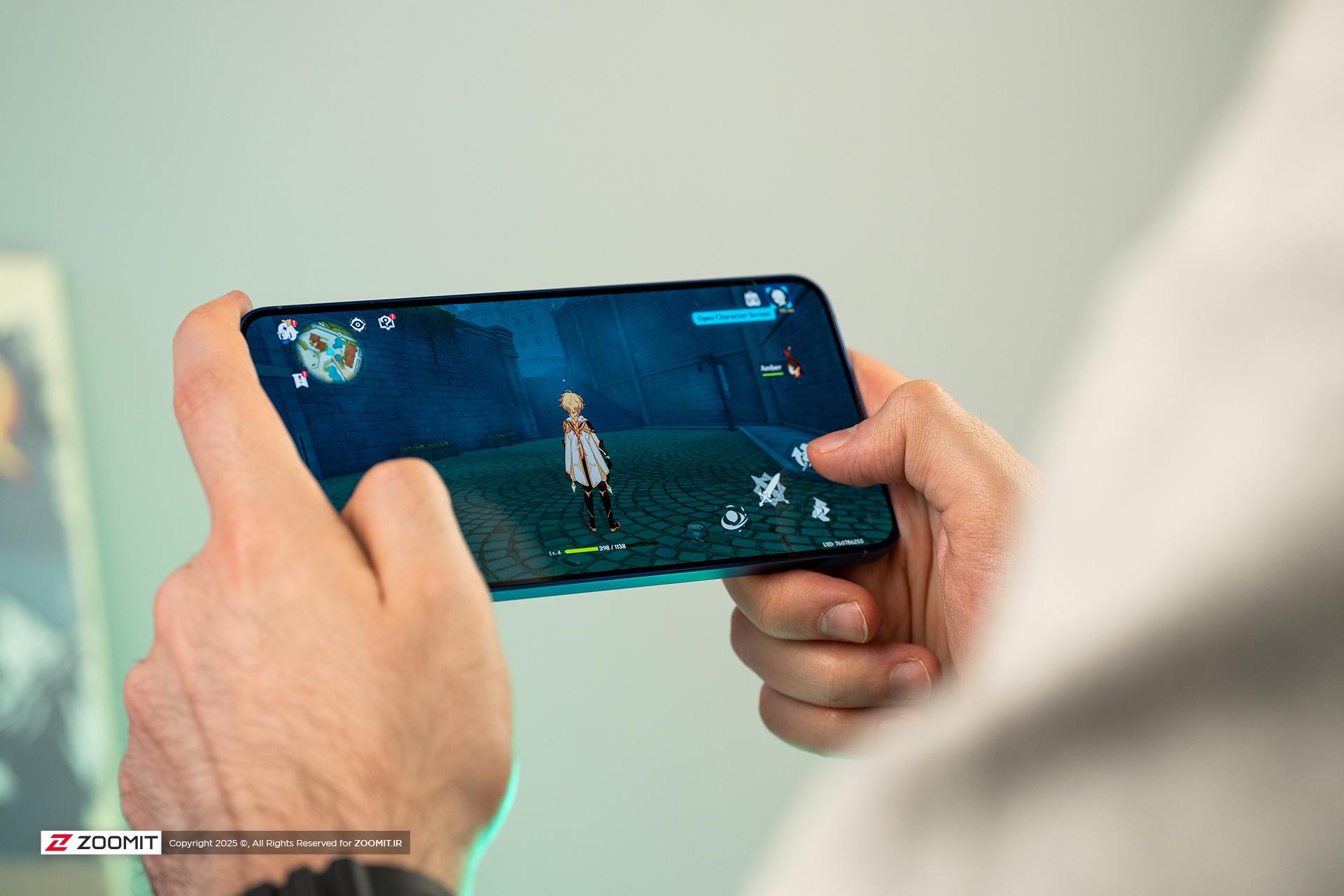 اجرای بازی گنشین ایمپکت روی گلکسی S25 و گلکسی S25 پلاس