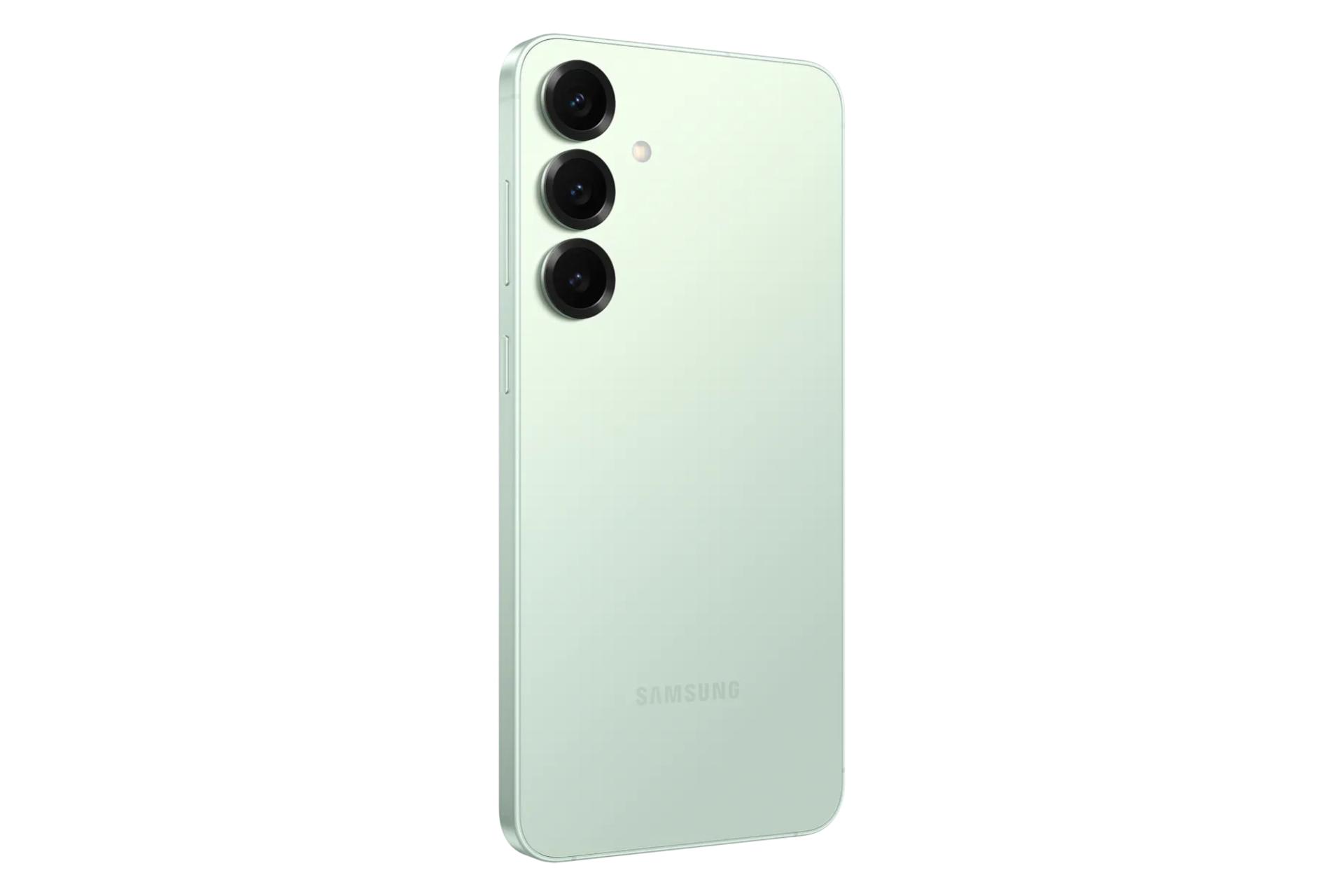 سمت چپ پنل پشت گوشی موبایل گلکسی اس 25 پلاس سامسونگ سبز نعنایی / Samsung Galaxy S25 Plus