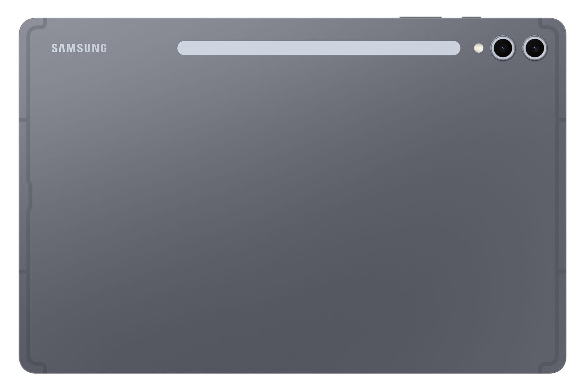 نمای پنل پشت تبلت گلکسی تب اس 10 پلاس سامسونگ / Samsung Galaxy Tab S10 Plus با نمایش لوگو و دوربین رنگ خاکستری
