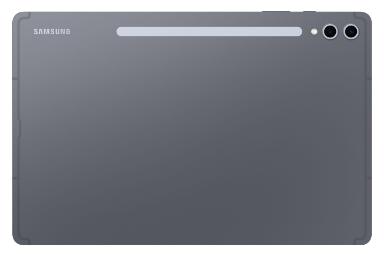 نمای پنل پشت تبلت گلکسی تب اس 10 پلاس سامسونگ / Samsung Galaxy Tab S10 Plus با نمایش لوگو و دوربین رنگ خاکستری