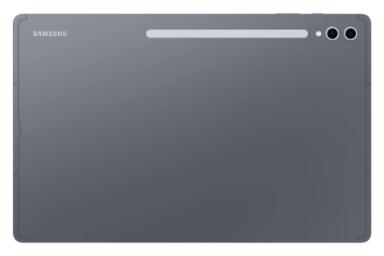 نمای پنل پشت تبلت گلکسی تب اس 10 اولترا سامسونگ / Samsung Galaxy Tab S10 Ultra با نمایش دوربین و لوگوی پنل پشت رنگ خاکستری