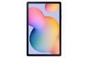 نمای رو به روی تبلت گلکسی تب اس 6 لایت سامسونگ نسخه 2024 / Samsung Galaxy Tab S6 Lite 2024 با نمایش حاشیه های نمایشگر و دوربین سلفی رنگ خاکستری