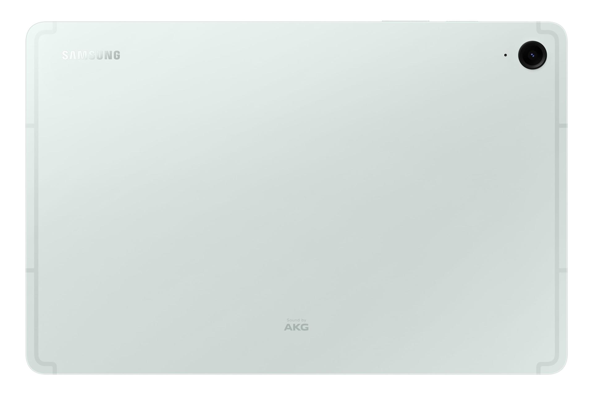 نمای پنل پشت تبلت گلکسی تب S9 FE سامسونگ / Samsung Galaxy Tab S9 FE با نمایش دوربین و لوگو رنگ سبز