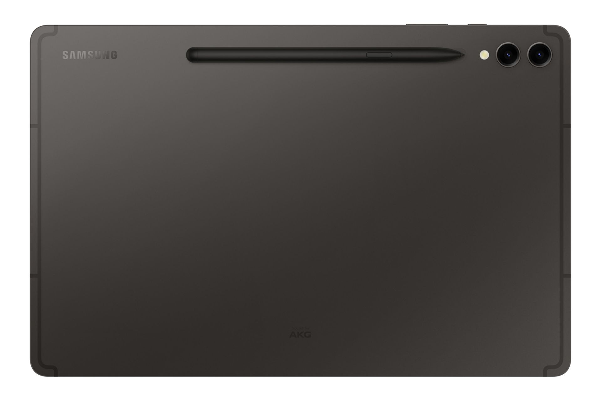 مرجع متخصصين ايران نماي پنل پشت تبلت گلكسي تب اس 9 پلاس سامسونگ / Samsung Galaxy Tab S9 Plus با نمايش لوگو و دوربين پنل پشت و محل قرارگيري قلم