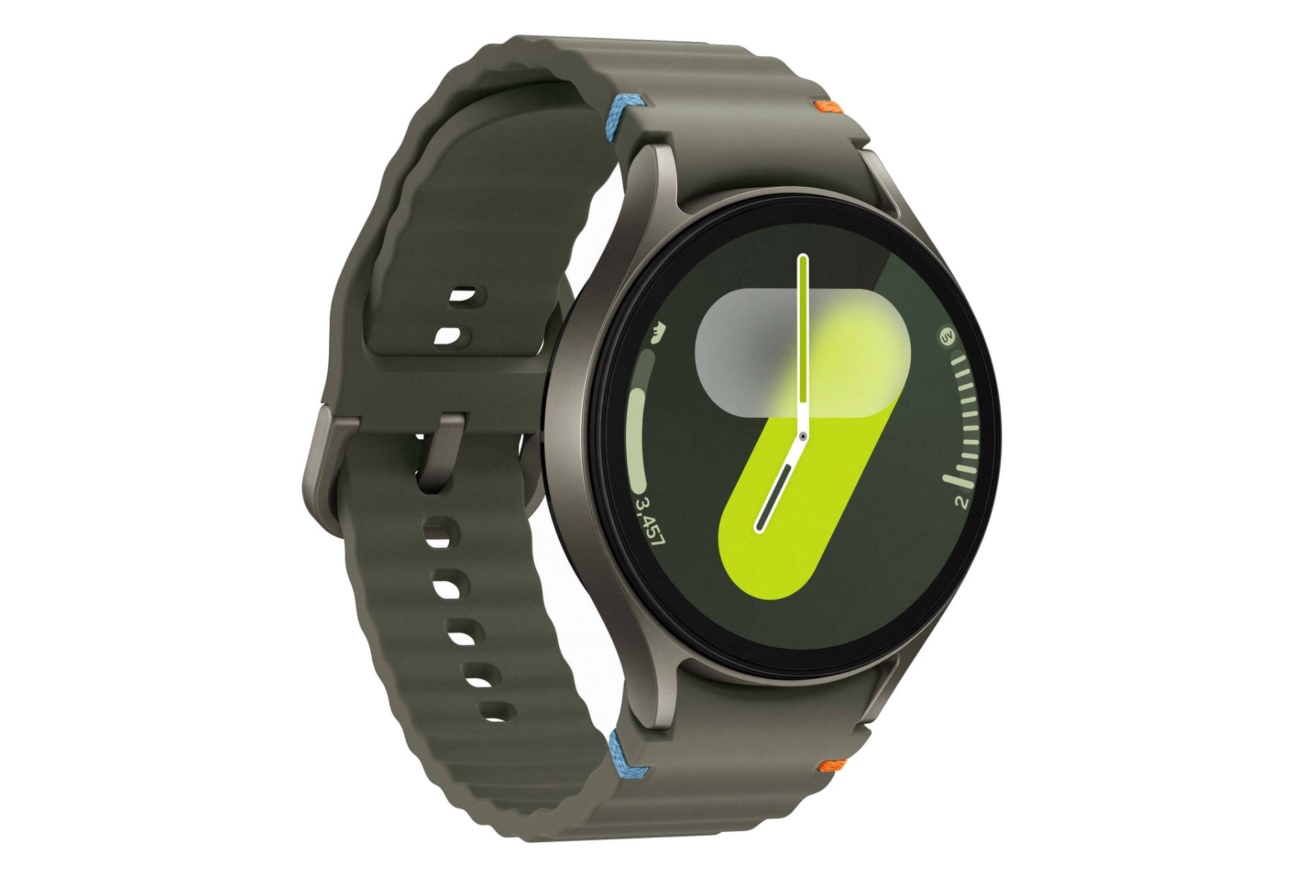 سمت چپ ساعت هوشمند سامسونگ گلکسی واچ 7 نسخه 44 میلی‌متری سبز / Samsung Galaxy Watch7 44mm