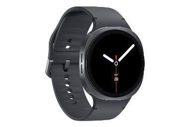 سمت چپ ساعت هوشمند سامسونگ گلکسی واچ 8 نسخه 44 میلی‌متری خاکستری تیره / Samsung Galaxy Watch8 44mm