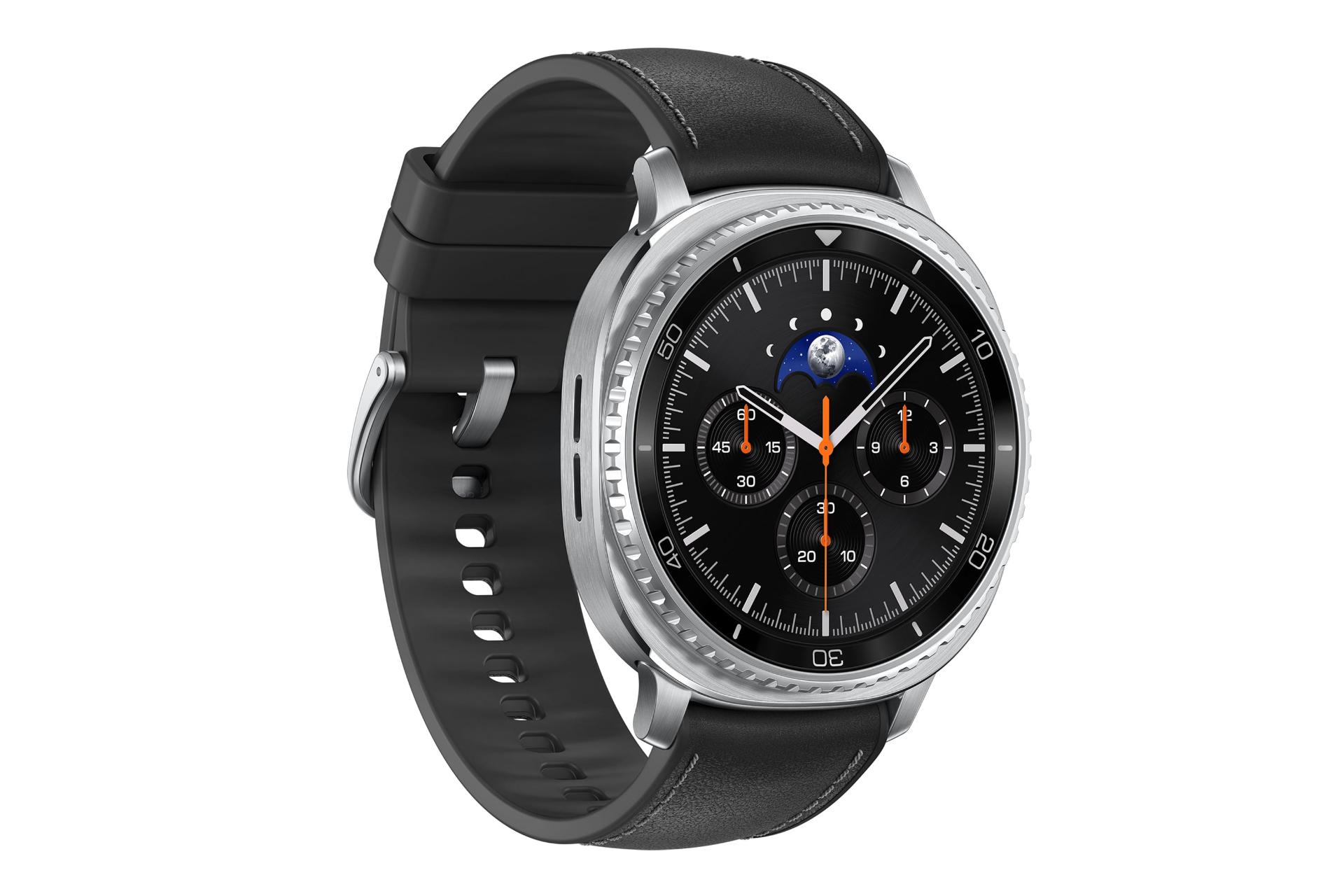 سمت چپ ساعت هوشمند سامسونگ گلکسی واچ 8 کلاسیک مشکی / Samsung Galaxy Watch8 Classic