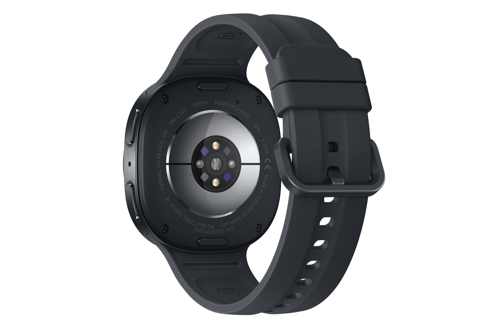 پشت ساعت هوشمند سامسونگ گلکسی واچ 9 نسخه 40 میلی‌متری مشکی / Samsung Galaxy Watch9 40mm
