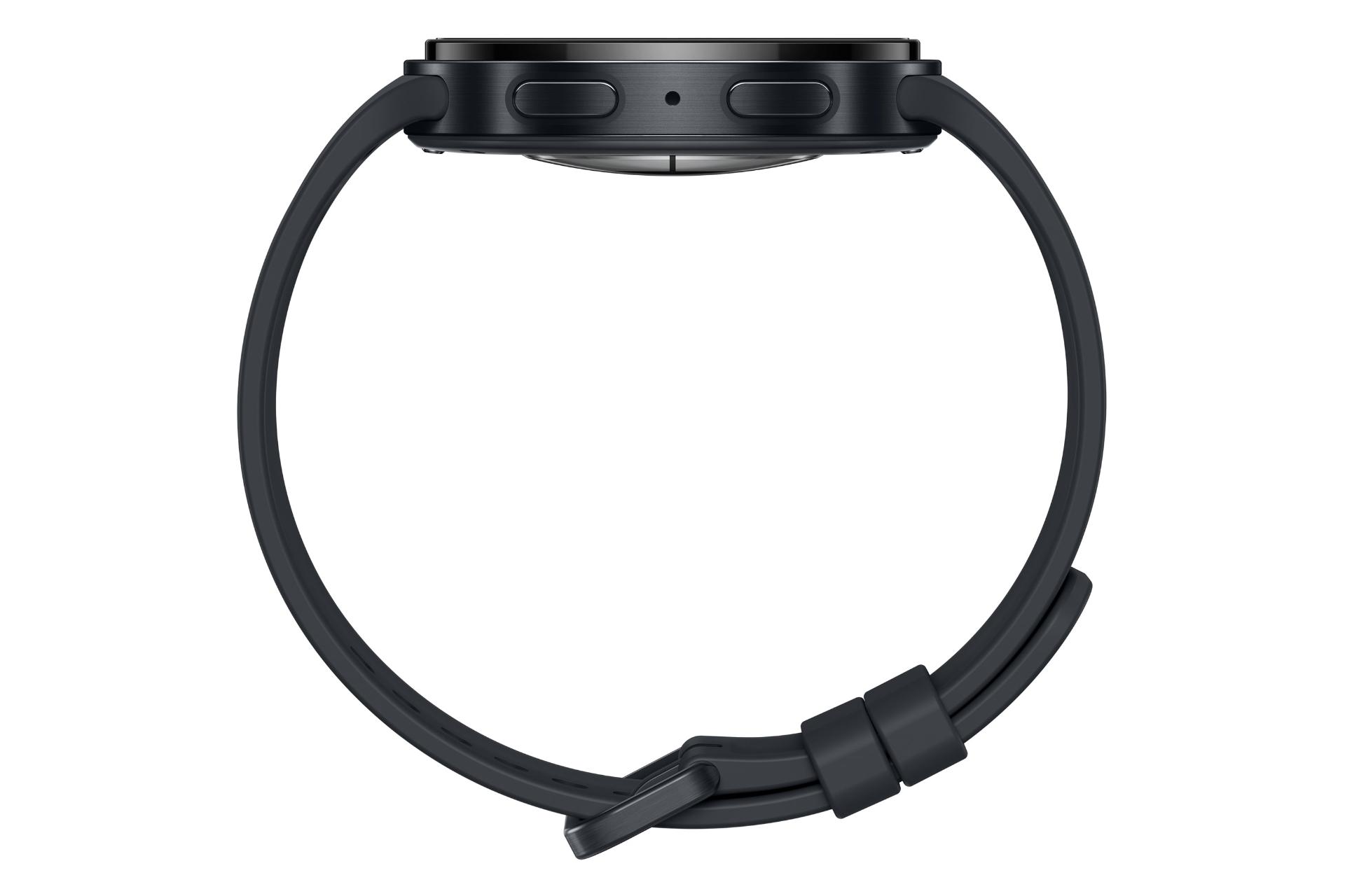 ساعت هوشمند سامسونگ گلکسی واچ 9 نسخه 44 میلی‌متری مشکی از نمای کناری / Samsung Galaxy Watch9 44mm