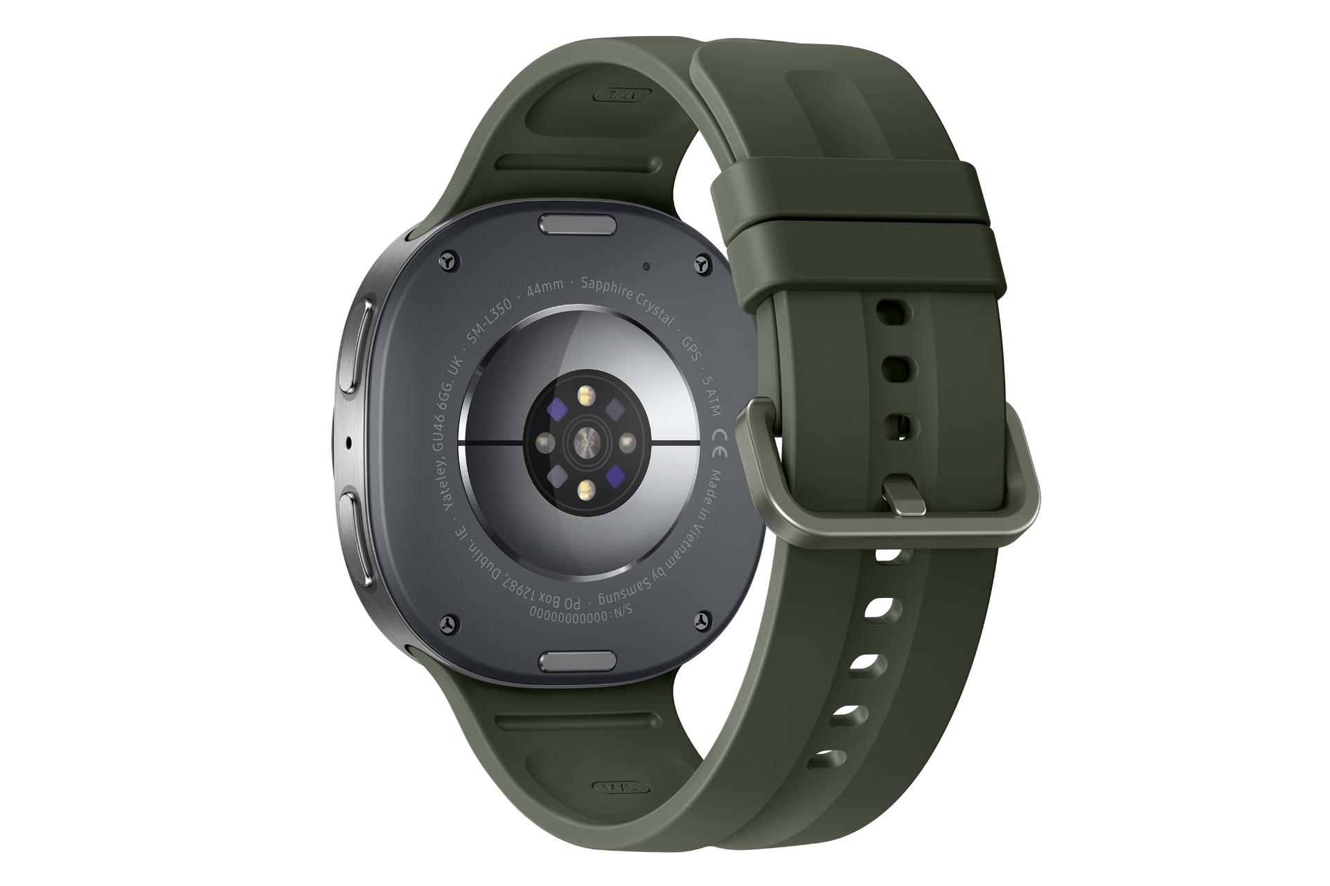 پشت ساعت هوشمند سامسونگ گلکسی واچ 9 نسخه 44 میلی‌متری نقره ای / Samsung Galaxy Watch9 44mm