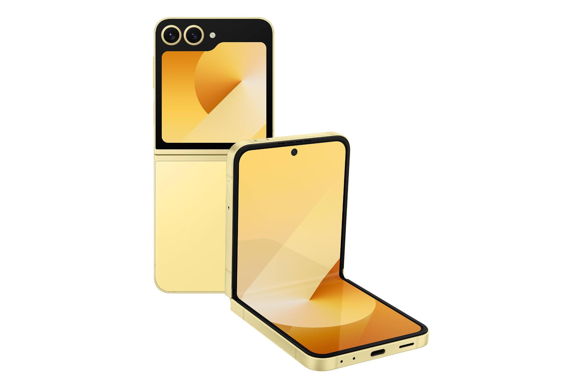 پنل جلو و پشت گوشی موبایل گلکسی زد فلیپ 6 سامسونگ زرد / Samsung Galaxy Z Flip6