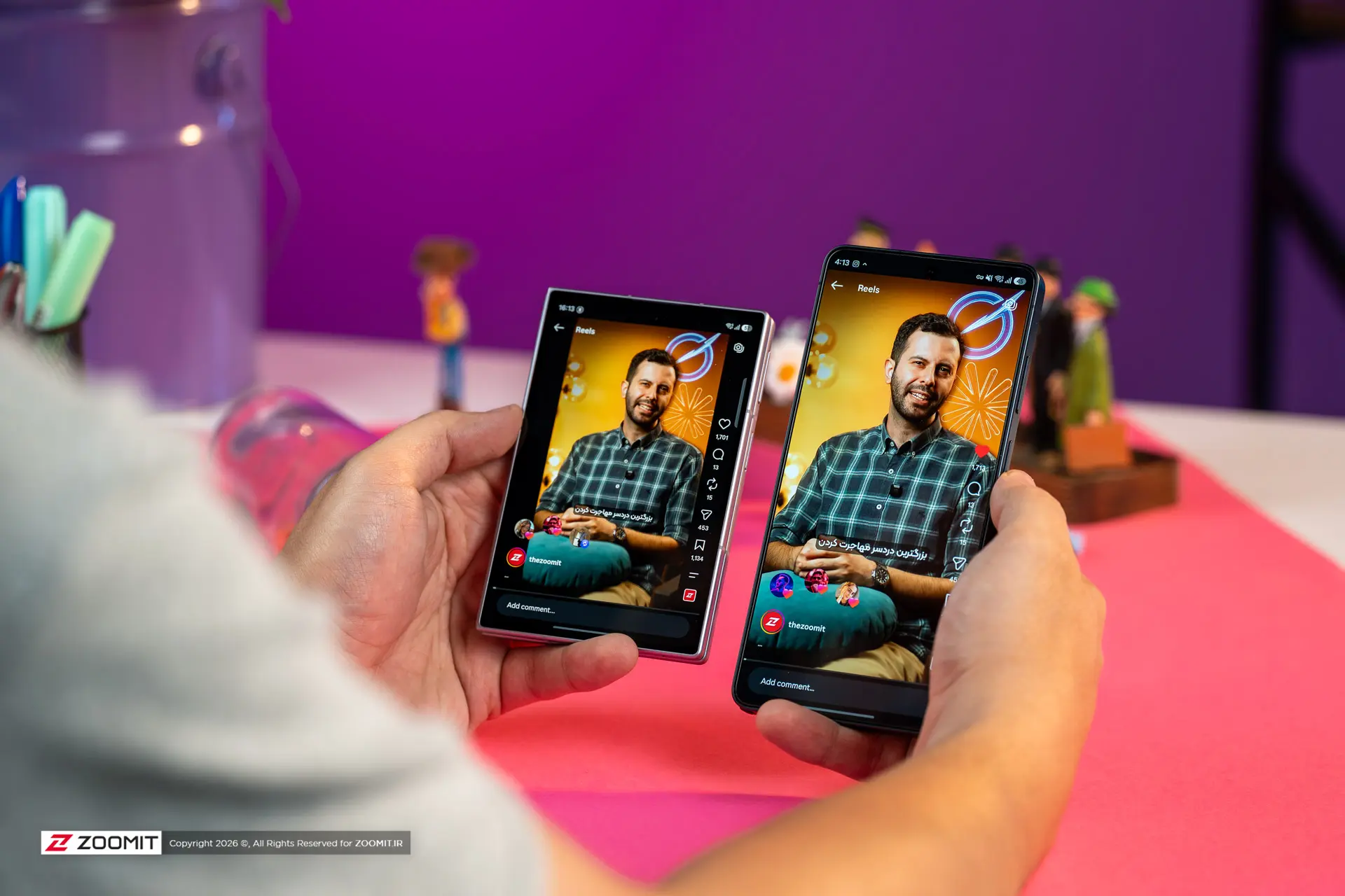 گوشی تاشو گلکسی زد فولد ۸ (Galaxy Z Fold 8) در دست کاربر