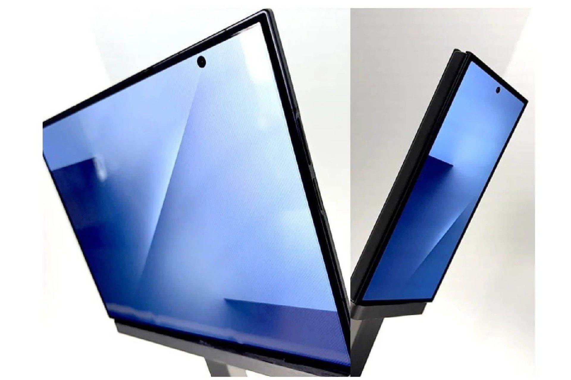 نمای جلو گوشی گلکسی زد ترای‌فولد حالت باز و تاشده