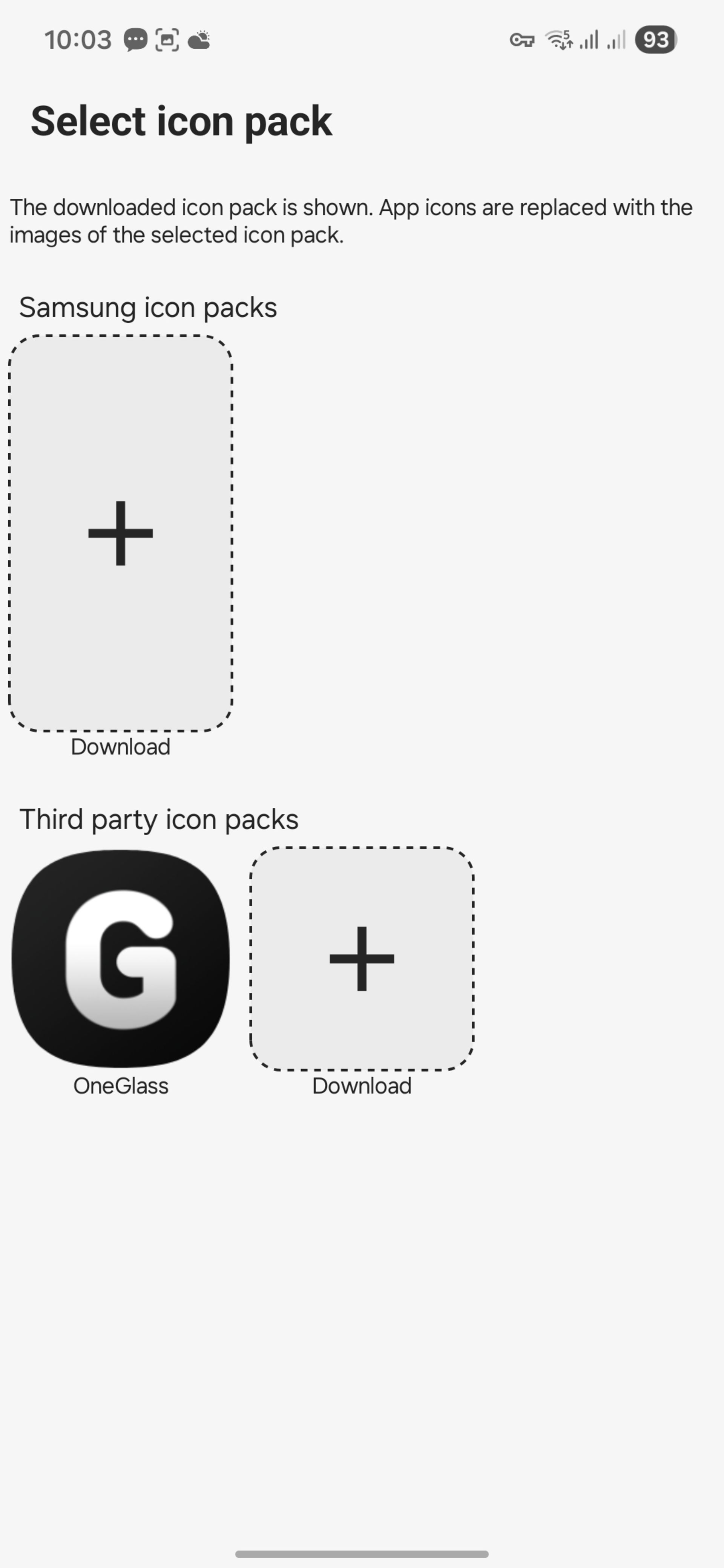 افکت شیشه‌ای برای آیکون گوشی سامسونگ