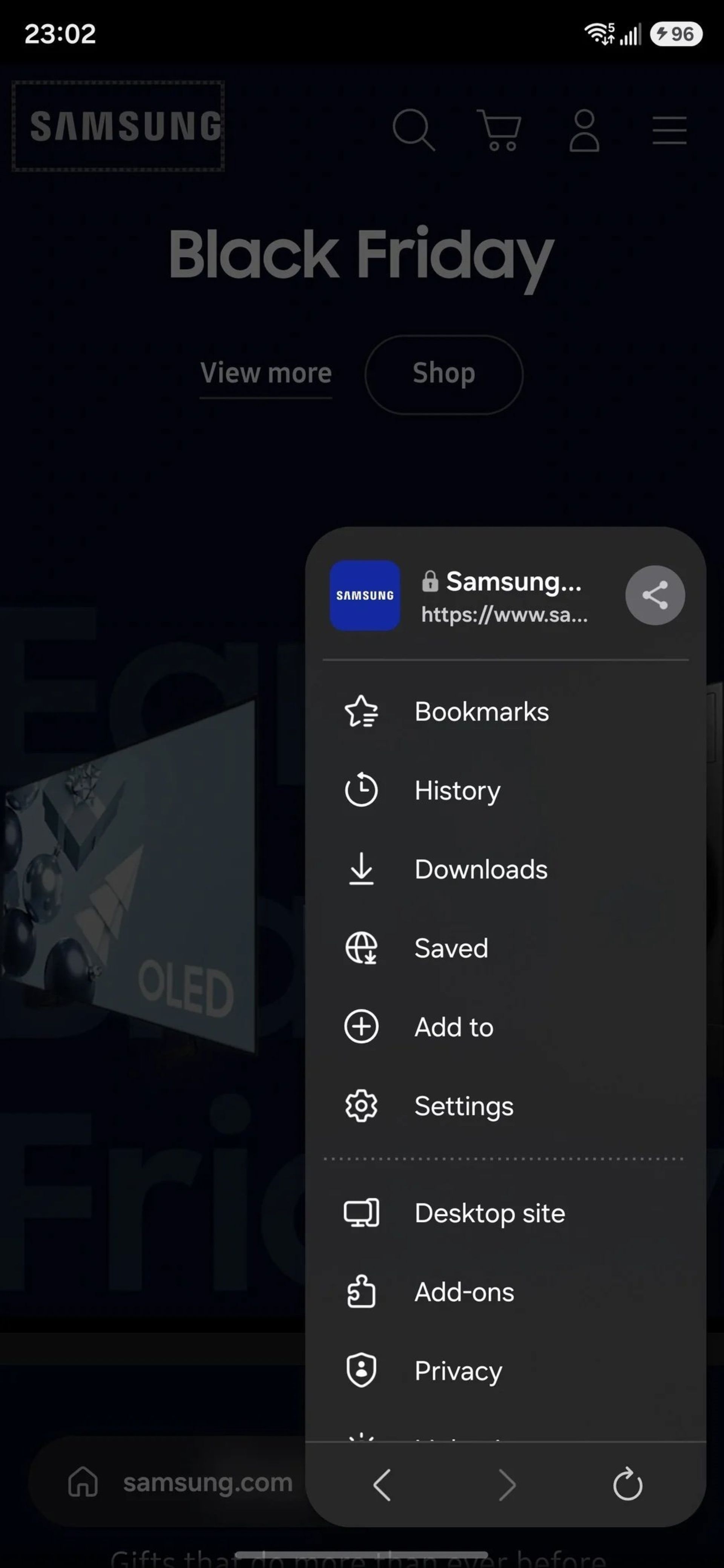 بازطراحی Samsung Internet در One UI 8.5
