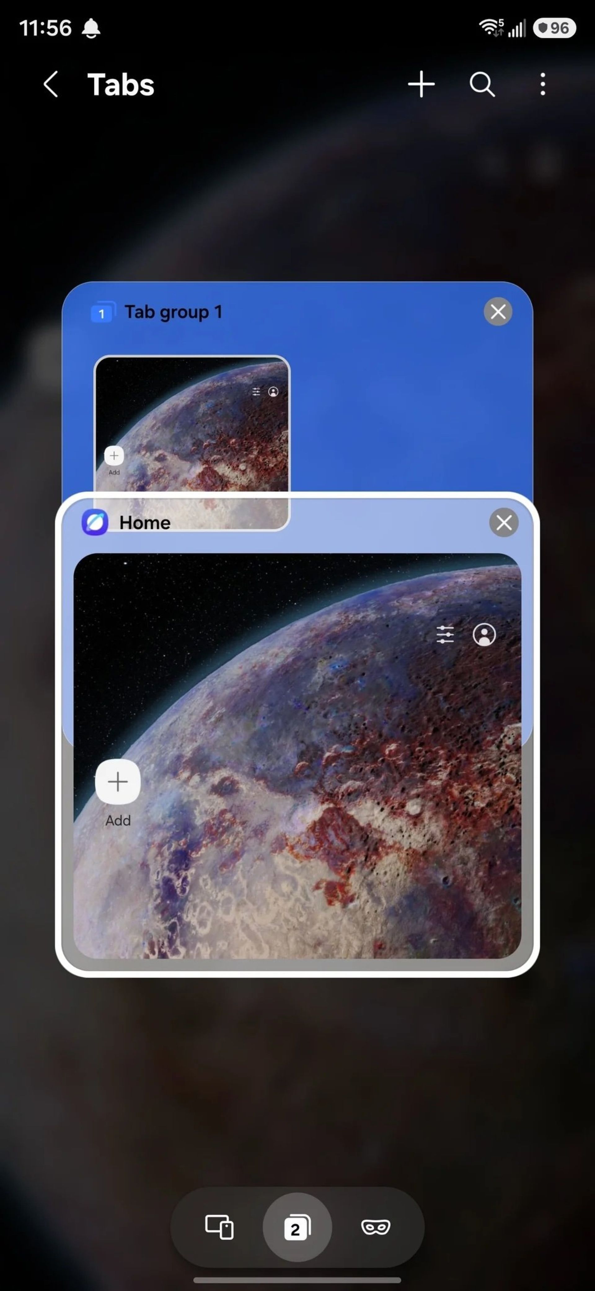 بازطراحی Samsung Internet در One UI 8.5