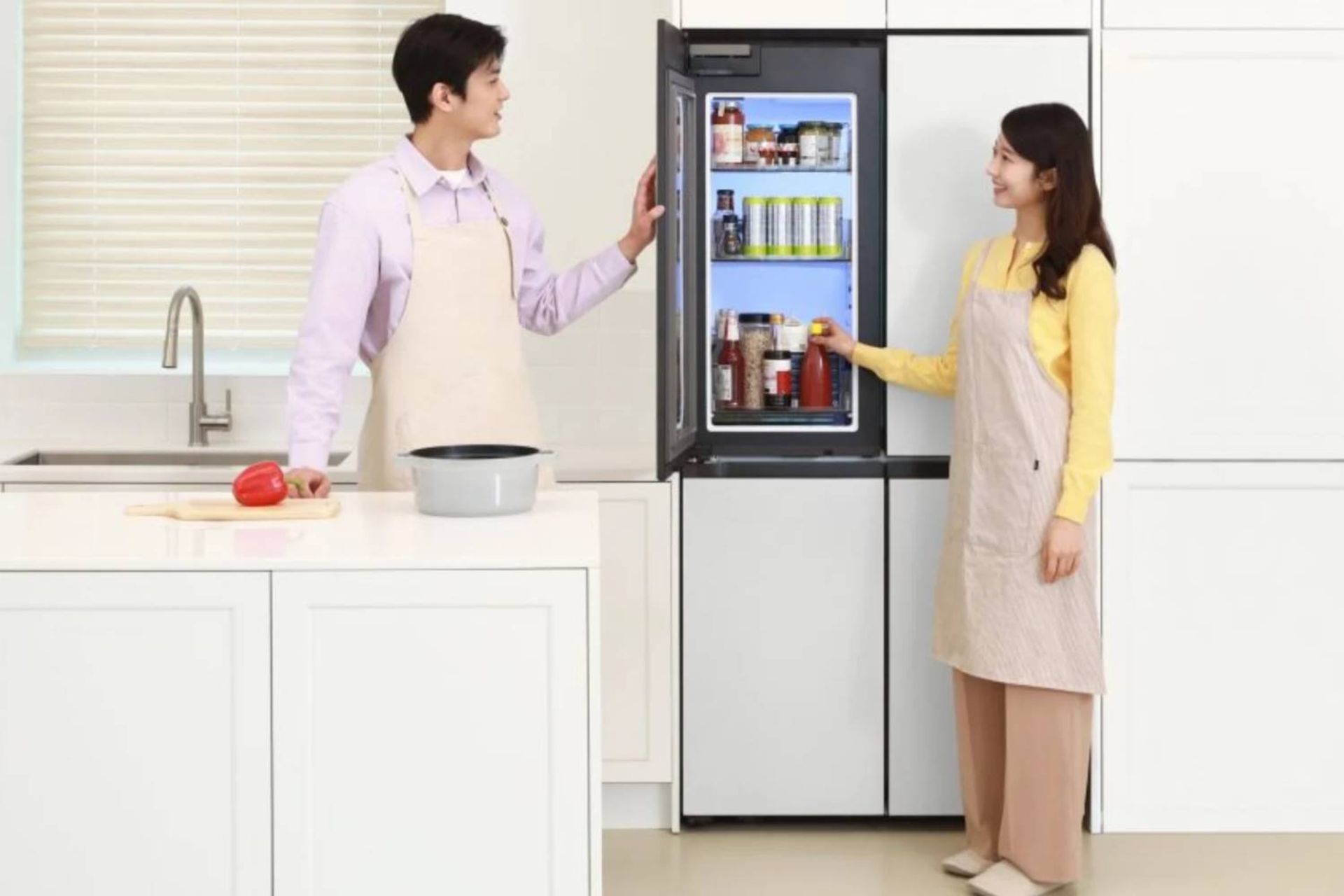 یخچال هوشمند سامسونگ Bespoke AI Hybrid KitchenFit Max